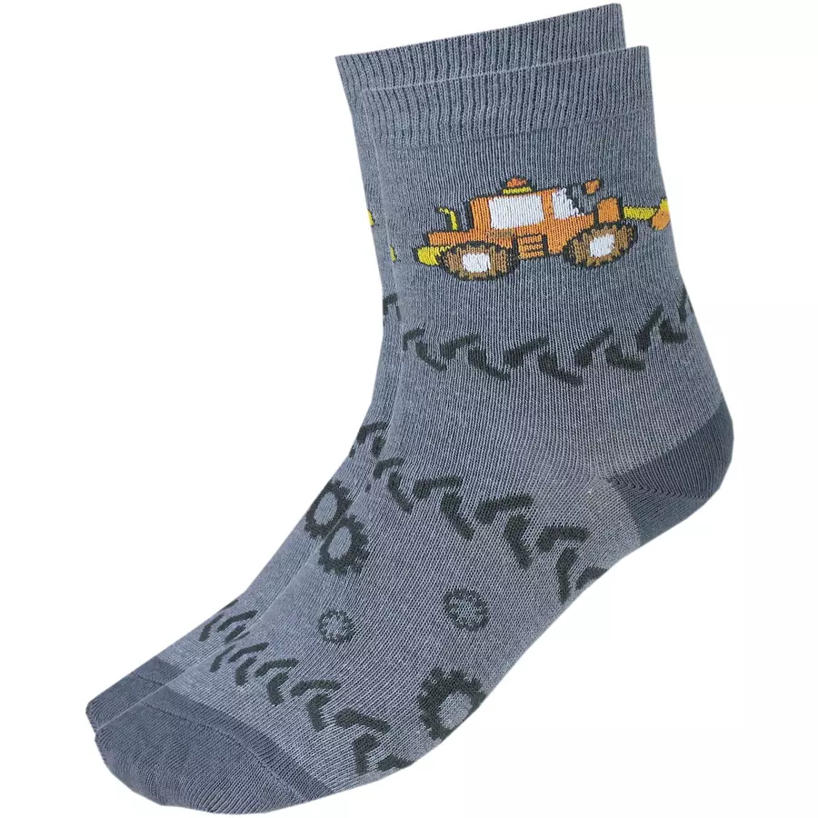 TupTam Kinder Socken Mädchen Jungen Bunt Gemustert 6er Pack hellgrau