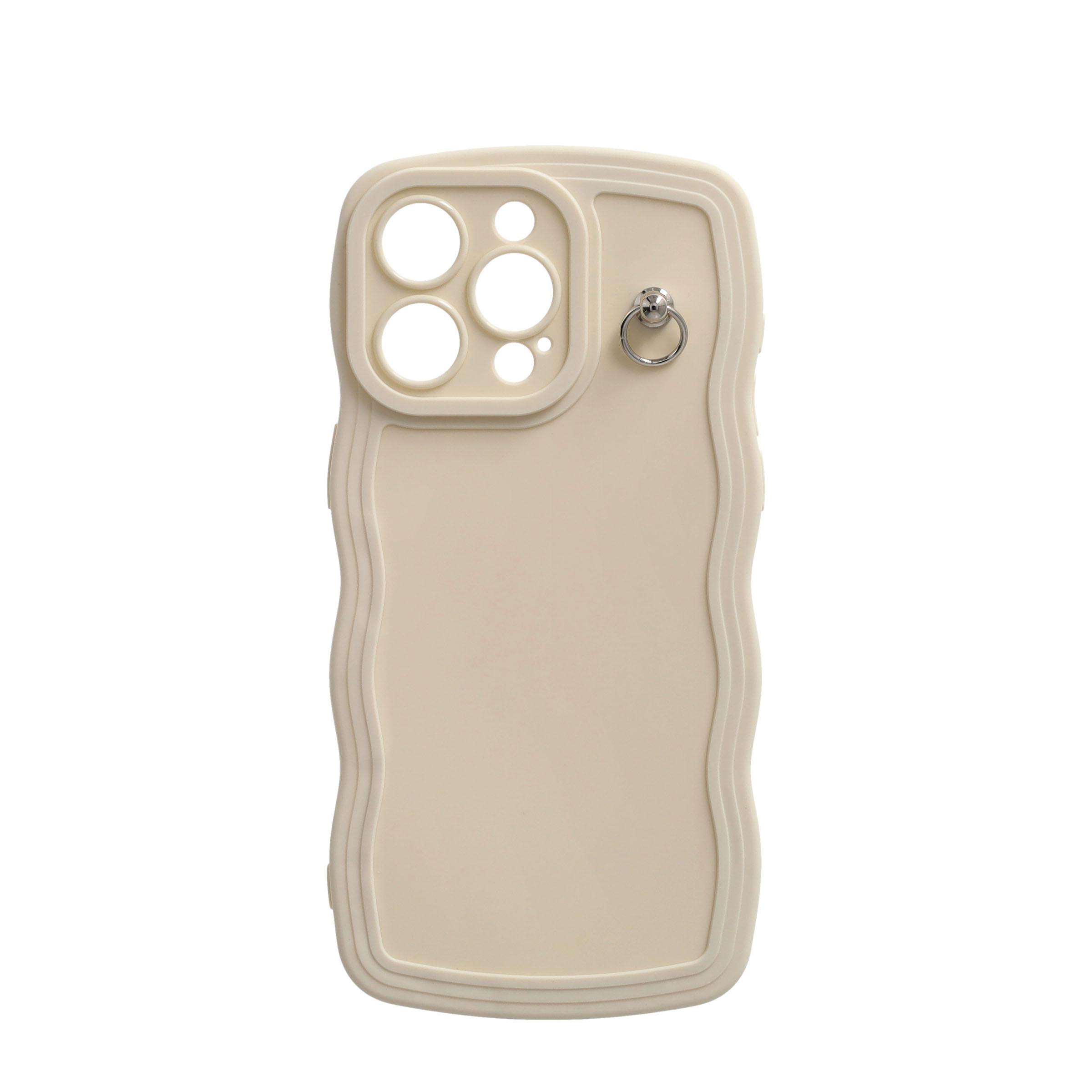 iPhone 15 Pro Max Gummi Case Schutzhülle mit Handschlaufe   Kameraschutz - Blume