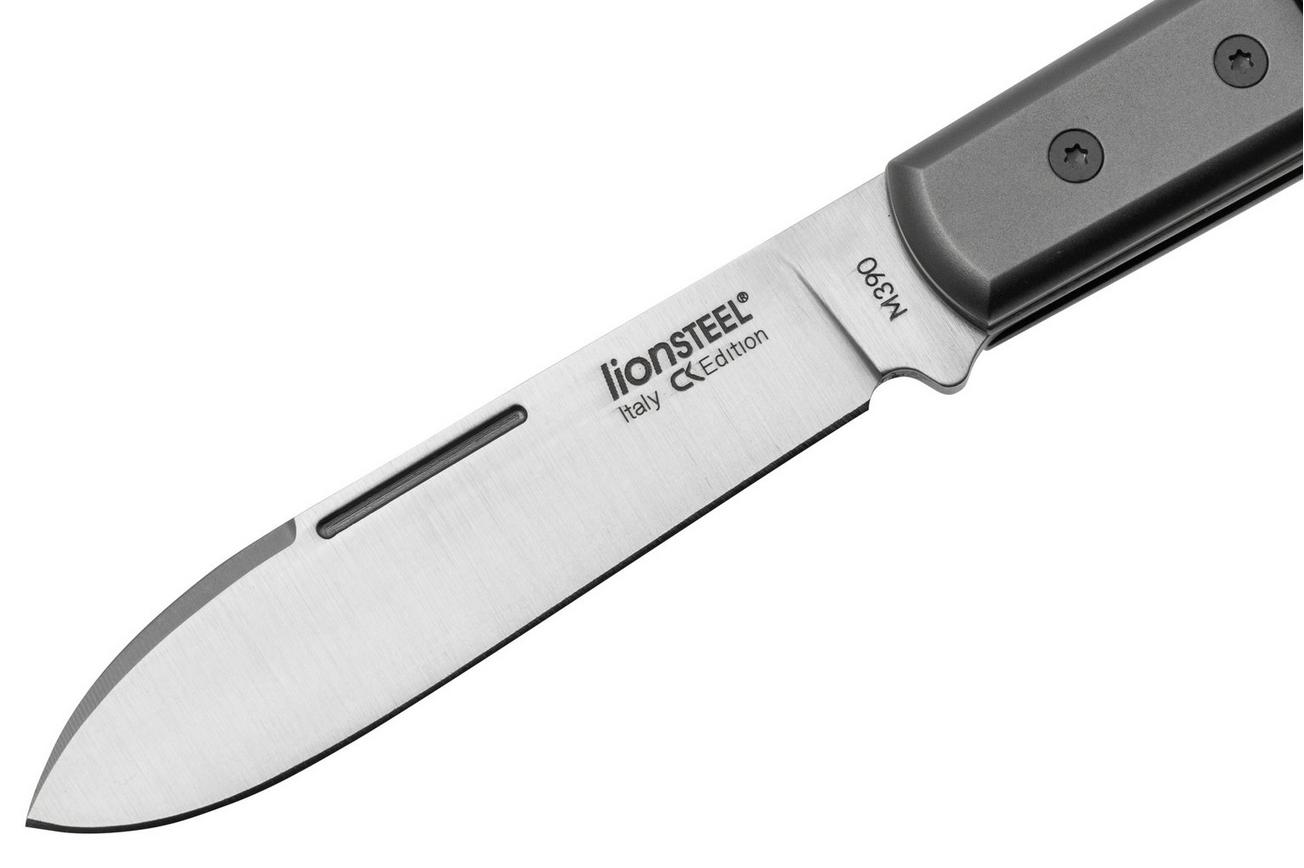 LionSteel Roundhead Barlow CK0111-CVG Green Canvas Micarta, zakmes
