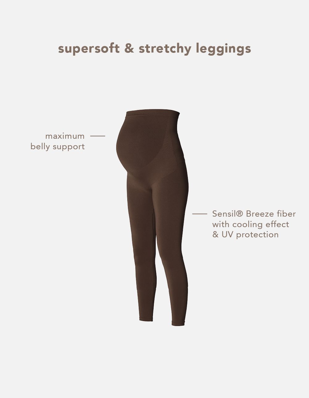 Noppies Maternity Legging Cara - Coffee Bean