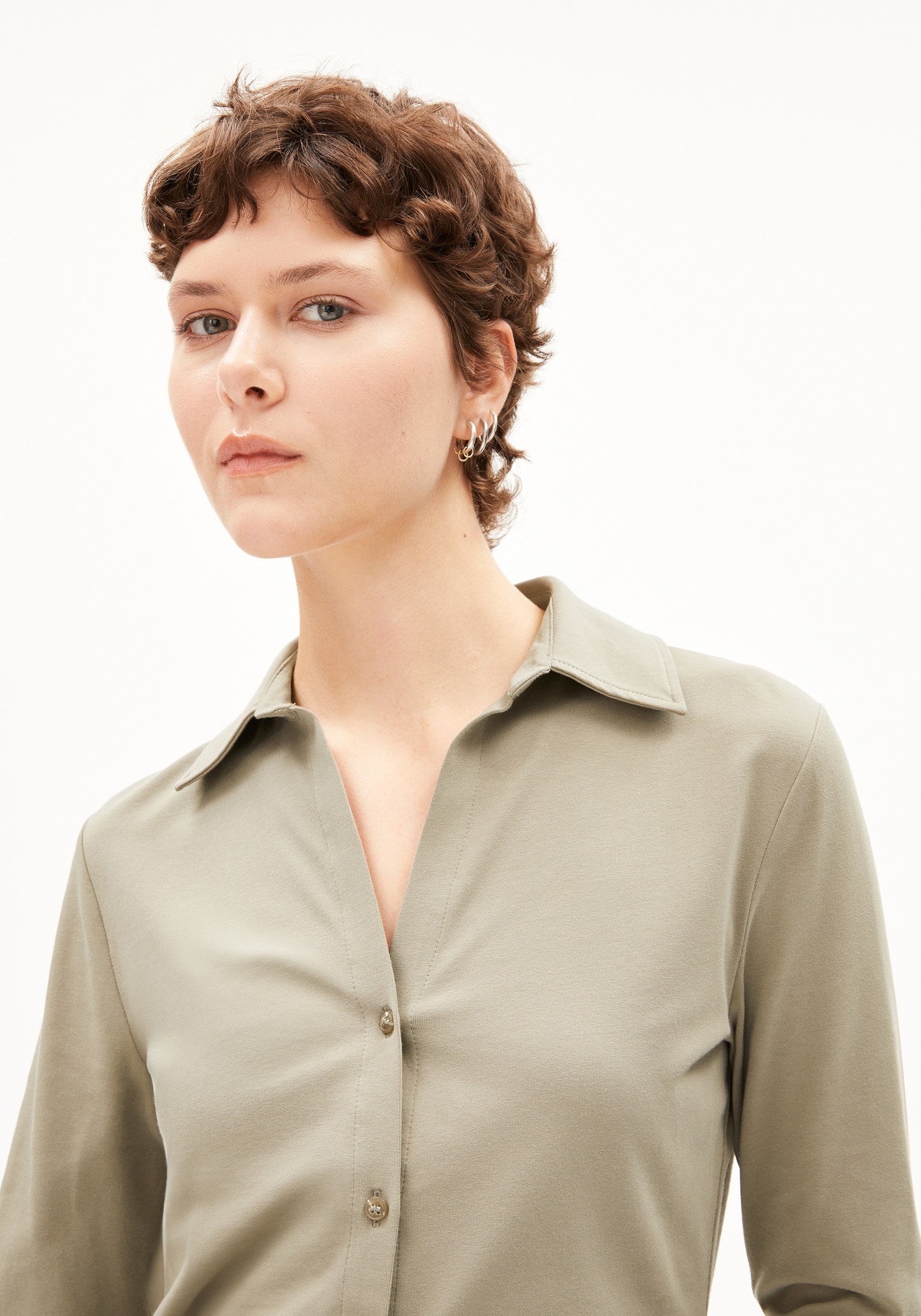 Armedangels Bluse Nalaannia Shiitake