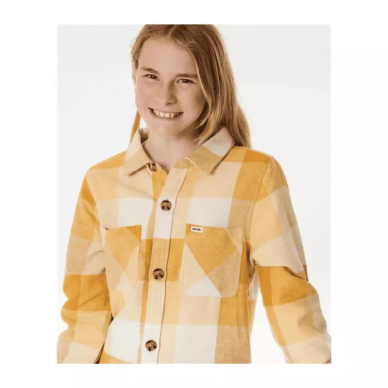 Chemise junior RIPCURL La Isla Flannel Shirt - Girl Gold