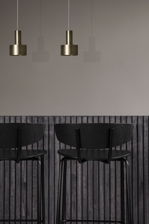 Ferm Living Herman barkruk 76cm zwart