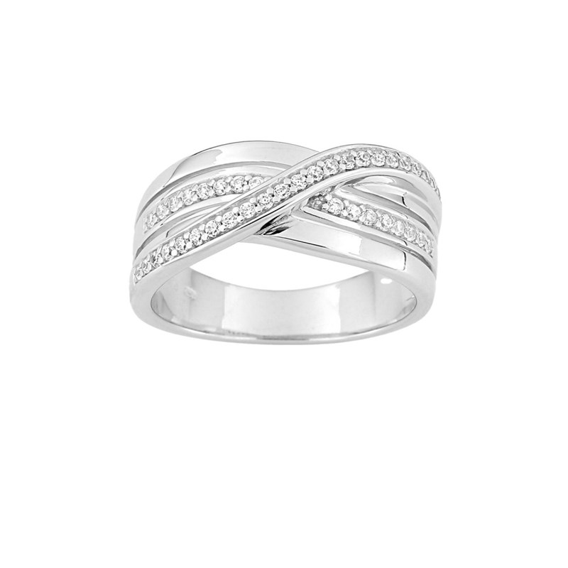 Bague femme - Oxyde de zirconium - Argent 925
