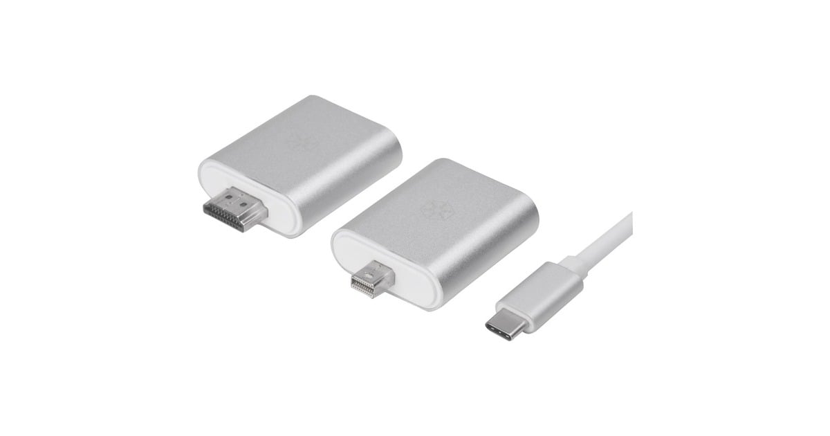 SilverStoneEP11S USB hub adapter  (Aluminium/wit)