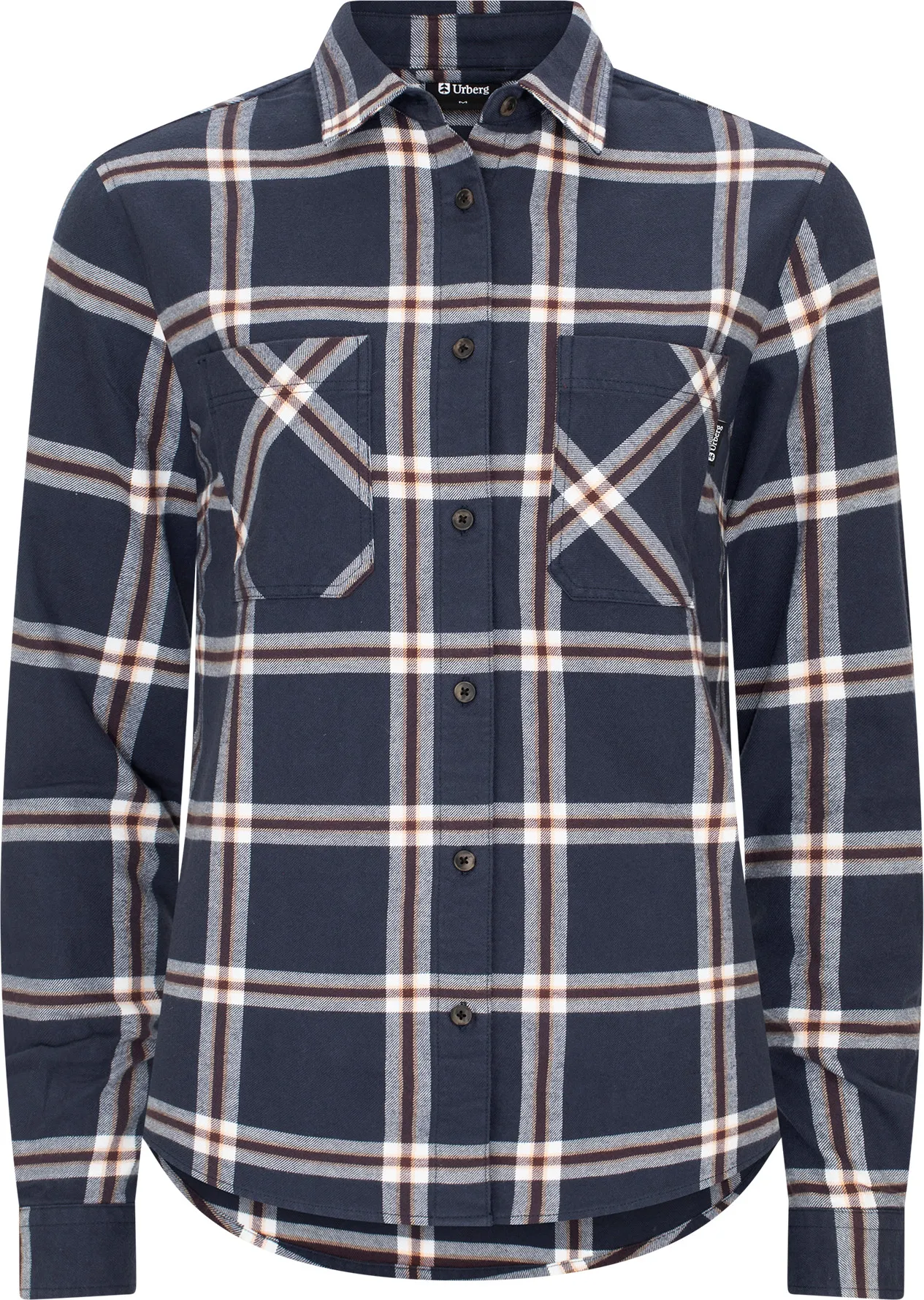 Urberg Two Pocket Flanell Shirt Wmn Blue Nights/huckleberry