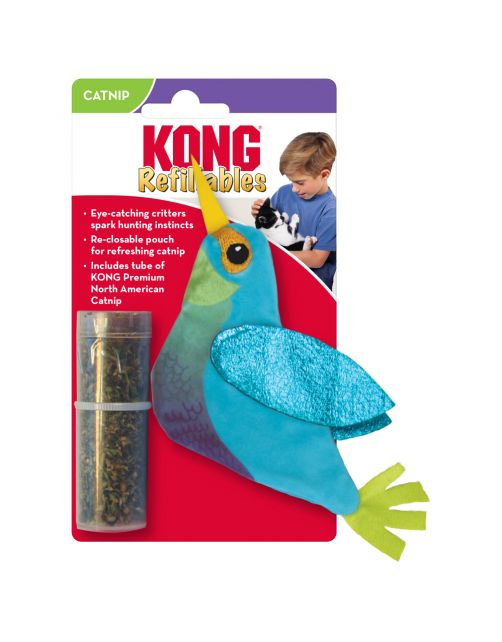 Kong Refillables Hummingbird - Kattenspeelgoed - Multi-Color Met Catnip