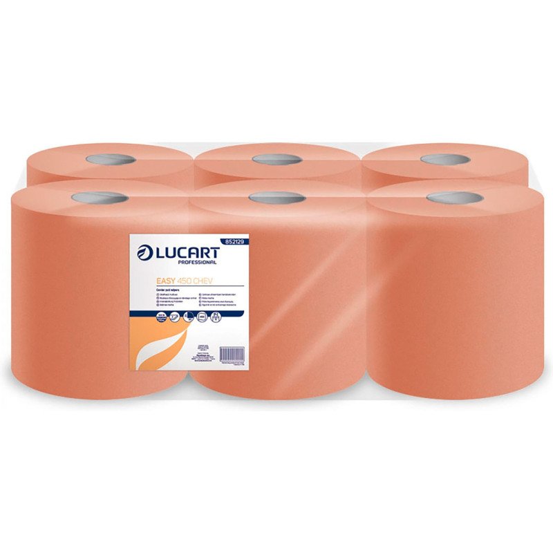 Bobine d'essuyage à dévidage central écologique Maxi chamois - Carton de 6