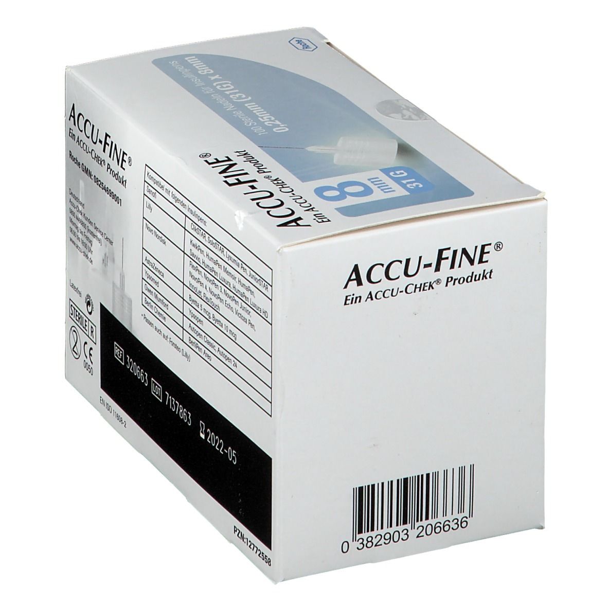 ACCU-FINE® sterile Nadeln 8 mm (31G)
