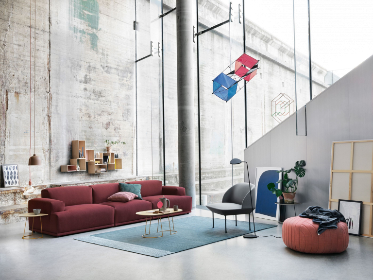 Muuto Connect bank tweezitter Steelcut Trio 515 links