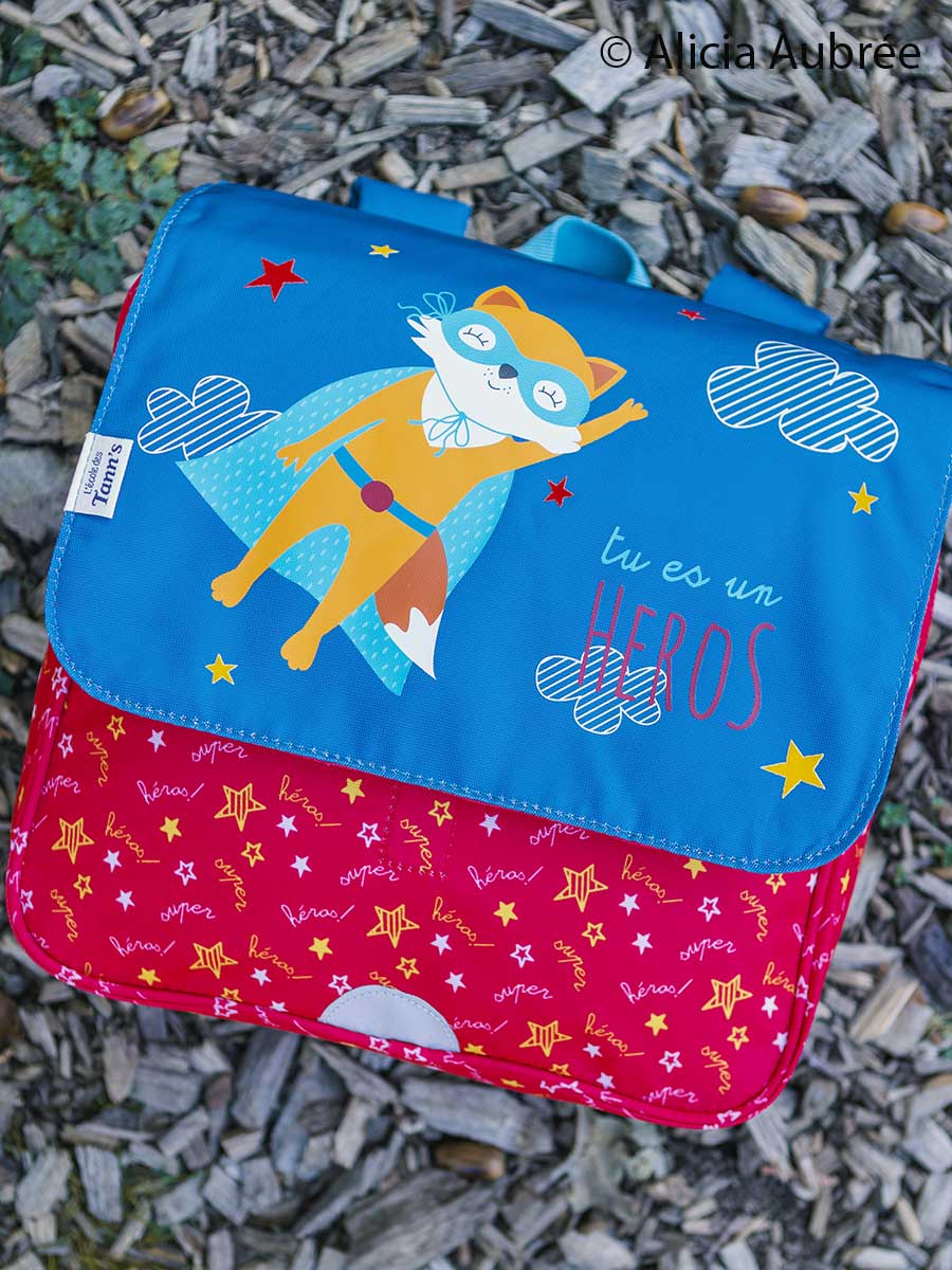 Cartable L'Àcole des Tann's Super-hÀros 29 cm