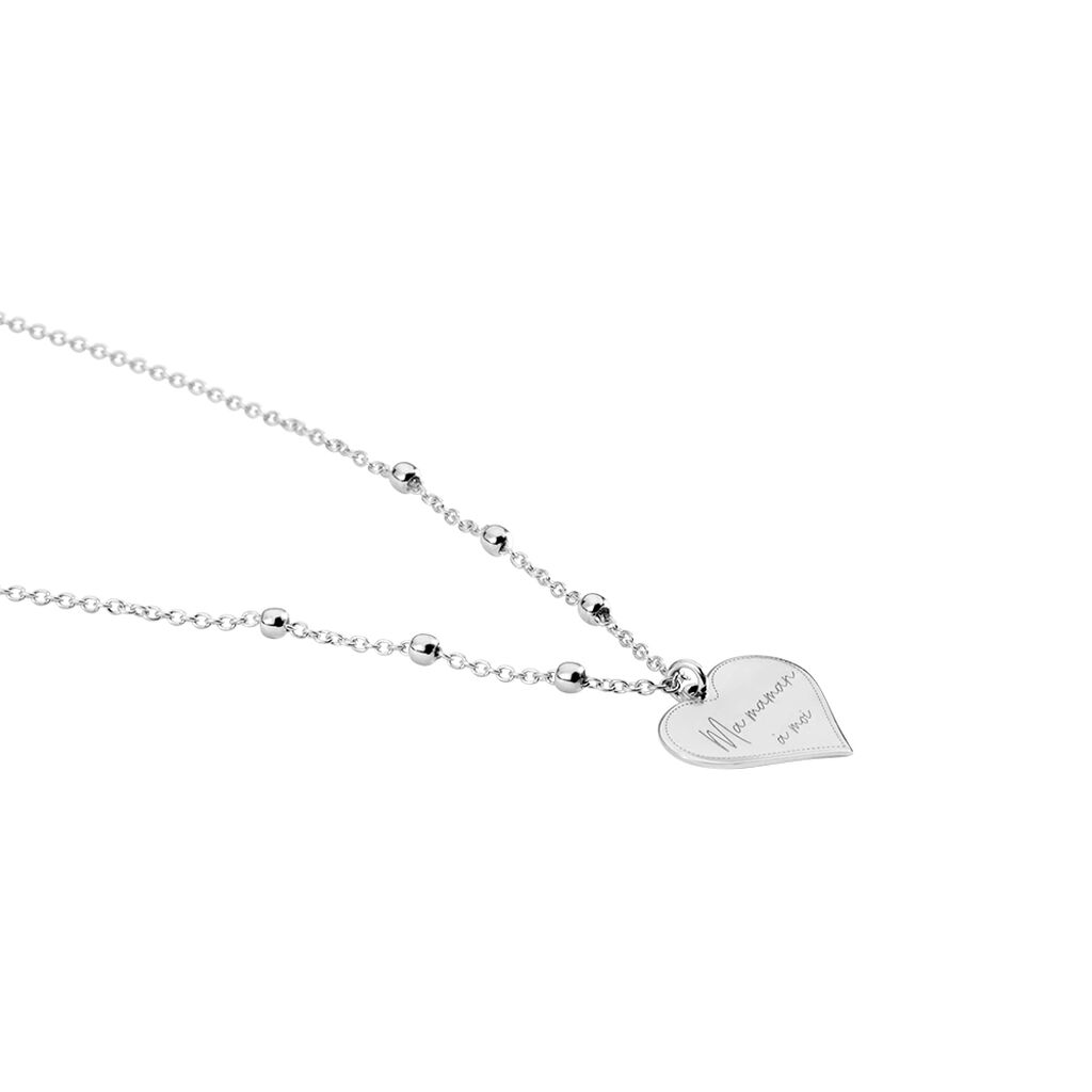 Collier Argent Blanc Valenrien