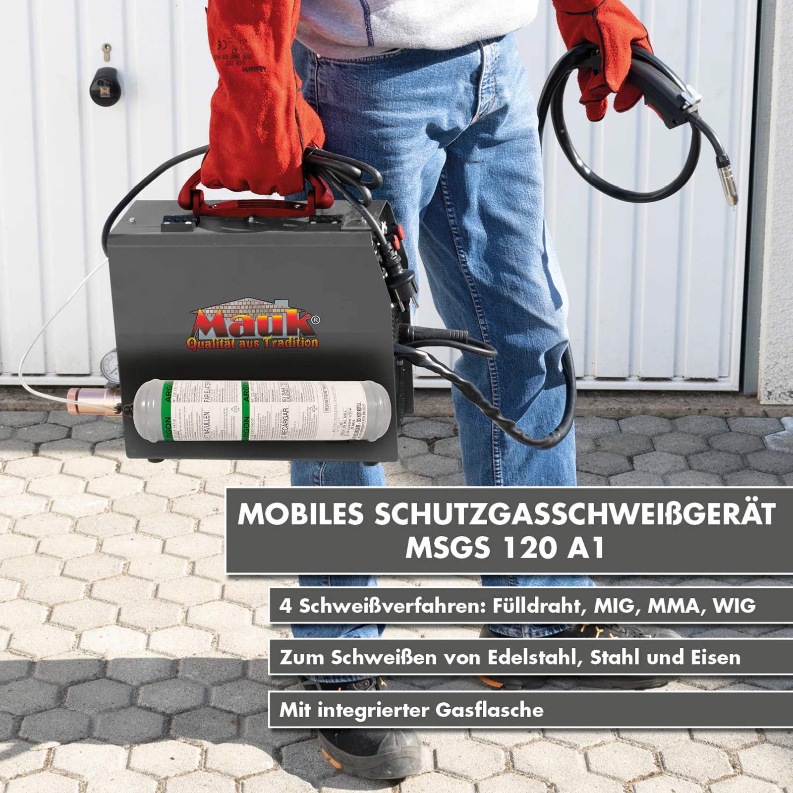 Mauk Mobiles Schutzgasschweißgerät MSGS 120