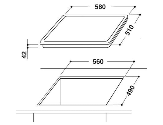 WHIRLPOOL - Plaque vitroceramique AKM9010NE