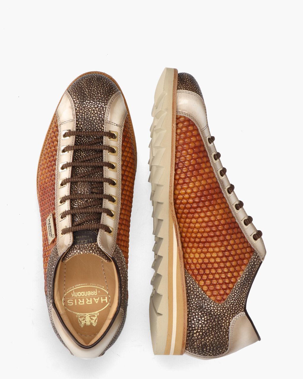 Harris 2817 Bruin/Beige Herensneakers