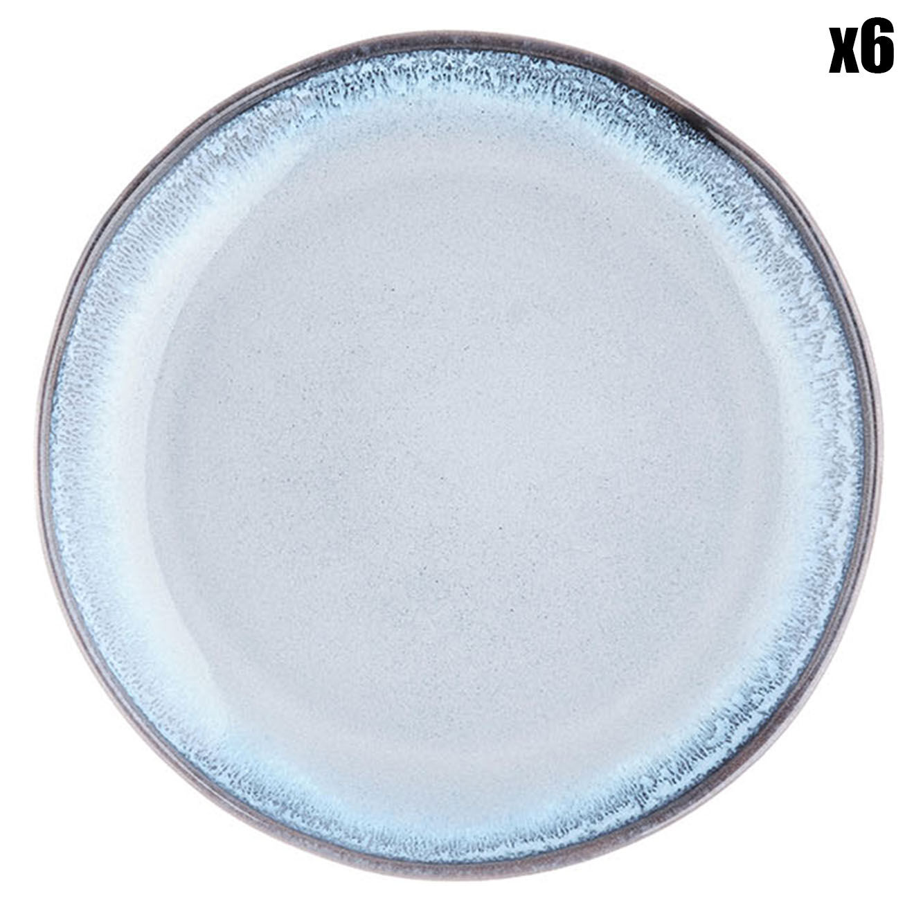 Bjorn 6 Assiettes Genesis bleues - D.20.5 cm