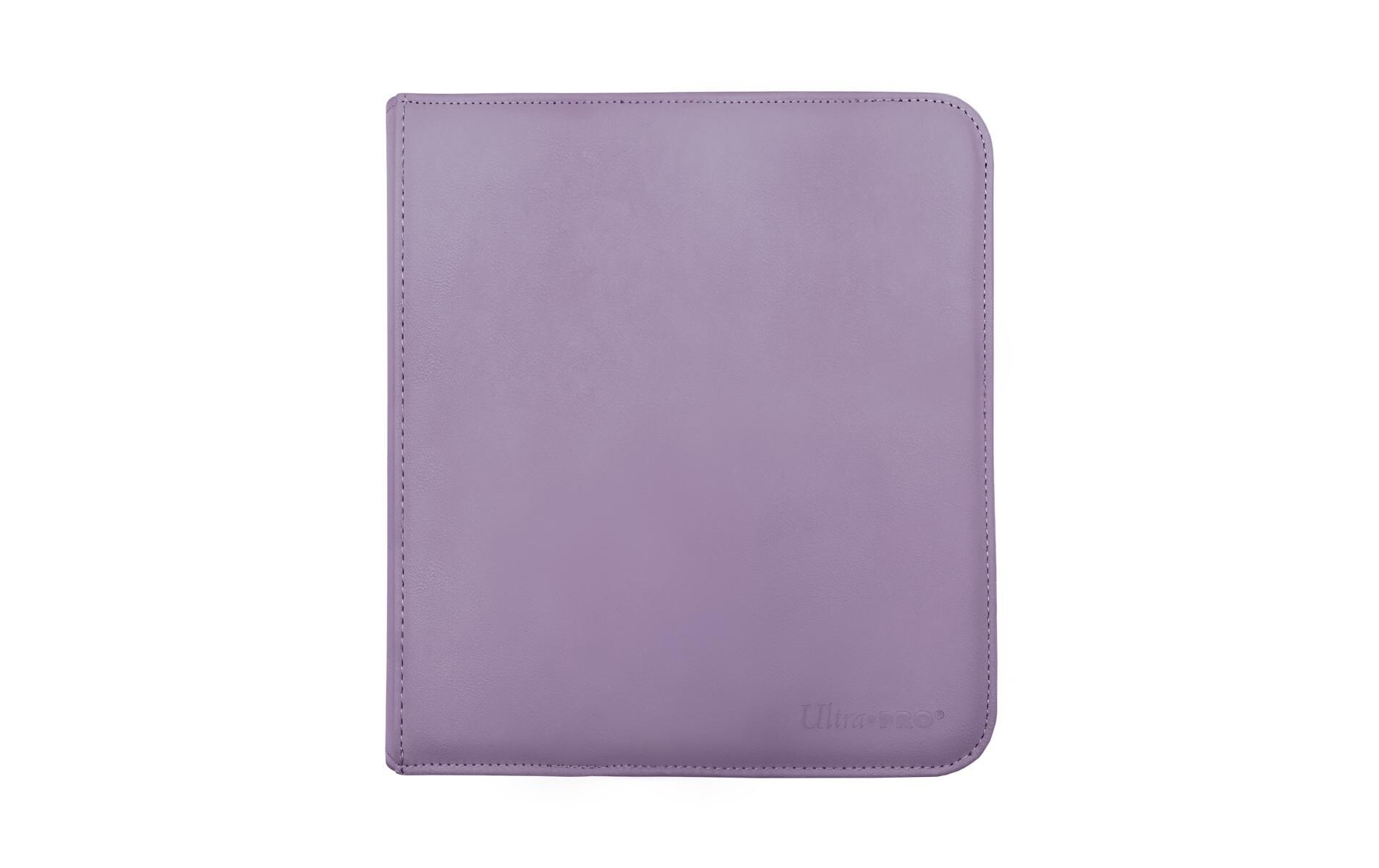 Karten-Album Pro-Binder Zippered Purple 12-PocketKartenalbum mit gepolstertem Kunstledereinband