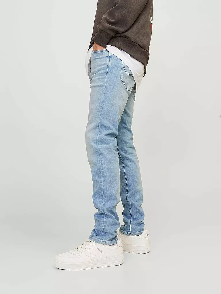 JACK & JONES Jeans Slim Fit JJIGLENN JJICON hellblau