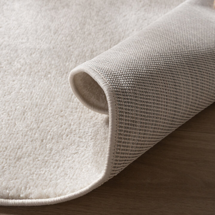Laagpolig vloerkleed – Essenza creme | Effen vloerkleed