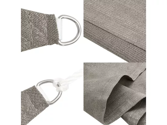 Voile d'ombrage 160 g/m² rectangulaire gris clair 3x6 m PEHD