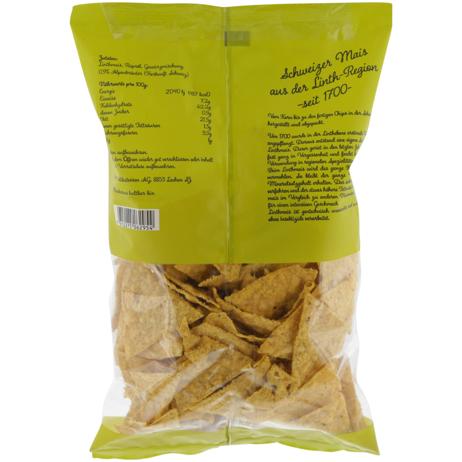 Linthmais Chips Schweizer Alpenkräuter