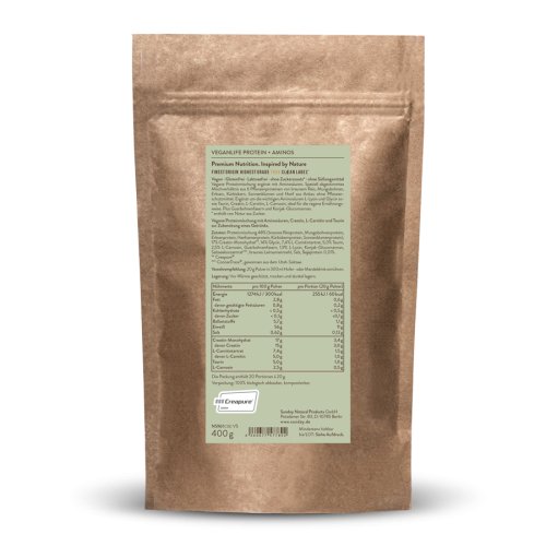 Sunday Natural Products  Protein + Aminos Veganlife