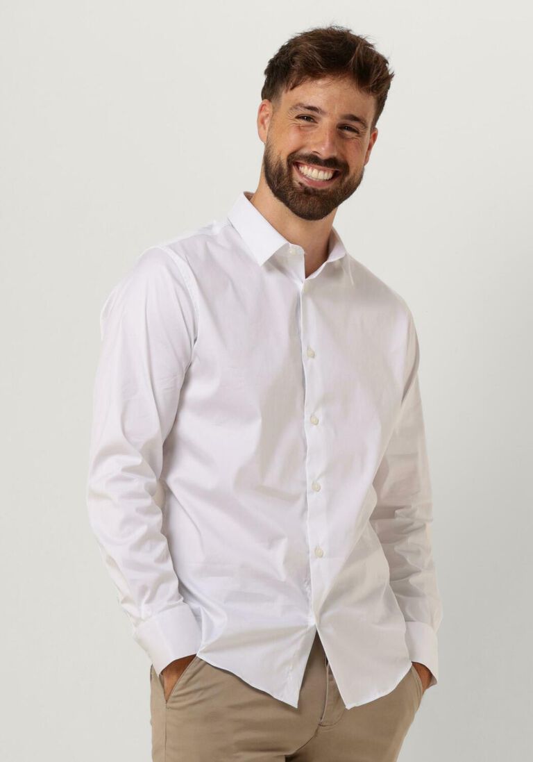 SELECTED HOMME witte selected homme casual overhemd slhslimtravel shirt b noos