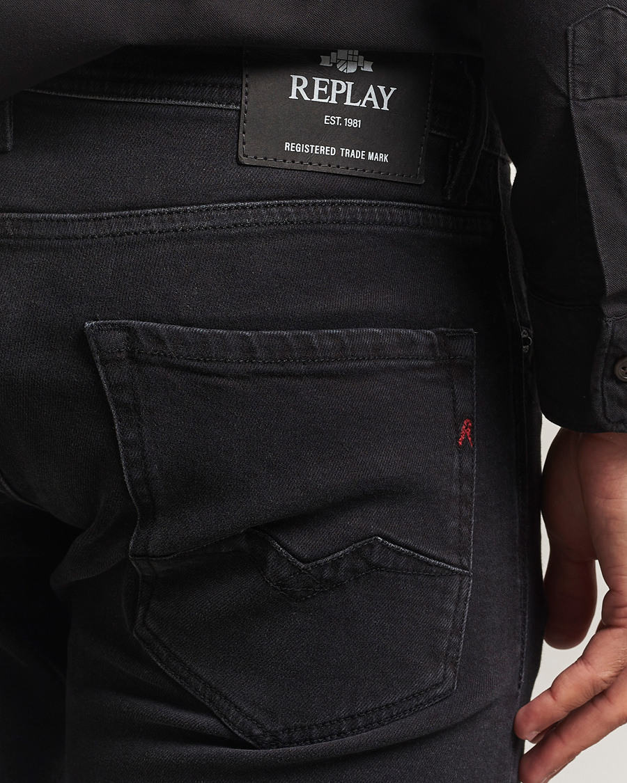 Replay Rocco Comfort Fit Stretch Jeans Black