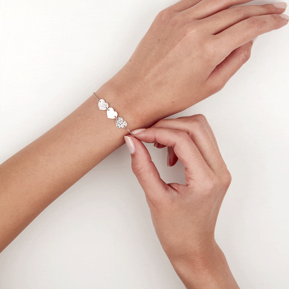 Bracelet Yrina Argent Blanc