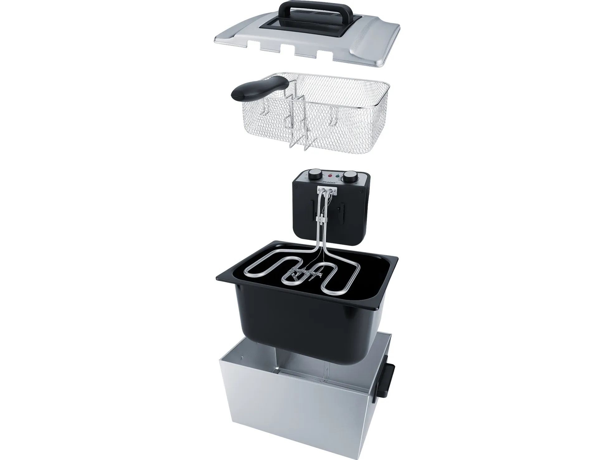 Steba DF 300 - Fritureapparat - 5 liter - 3 kW - rustfrit stål