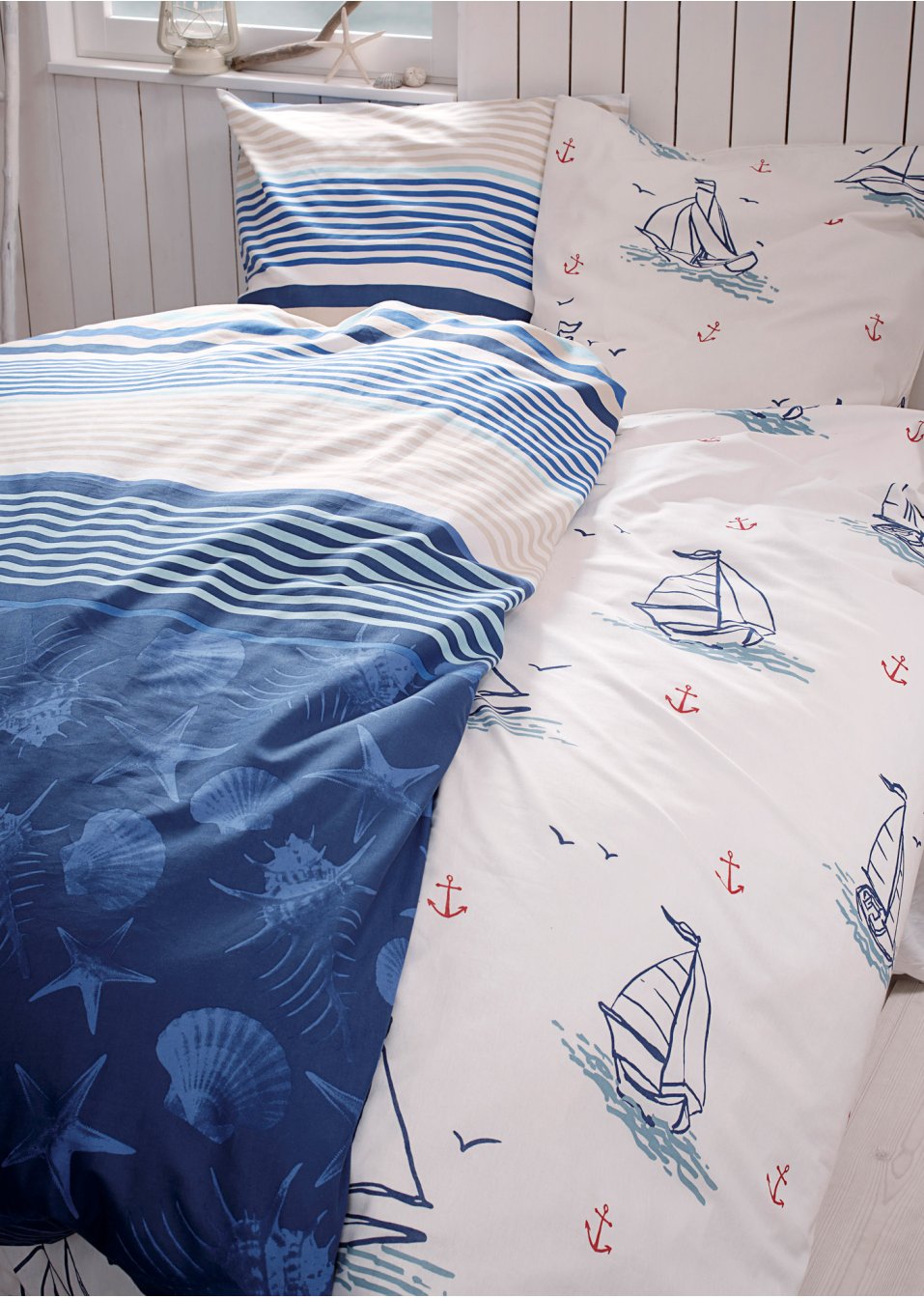 Parure de lit avec voiliers