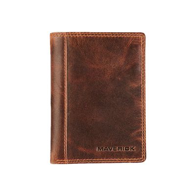 Maverick The Original - Portefeuille RFID avec poche pour la monnaie - cuir (9x12 cm)