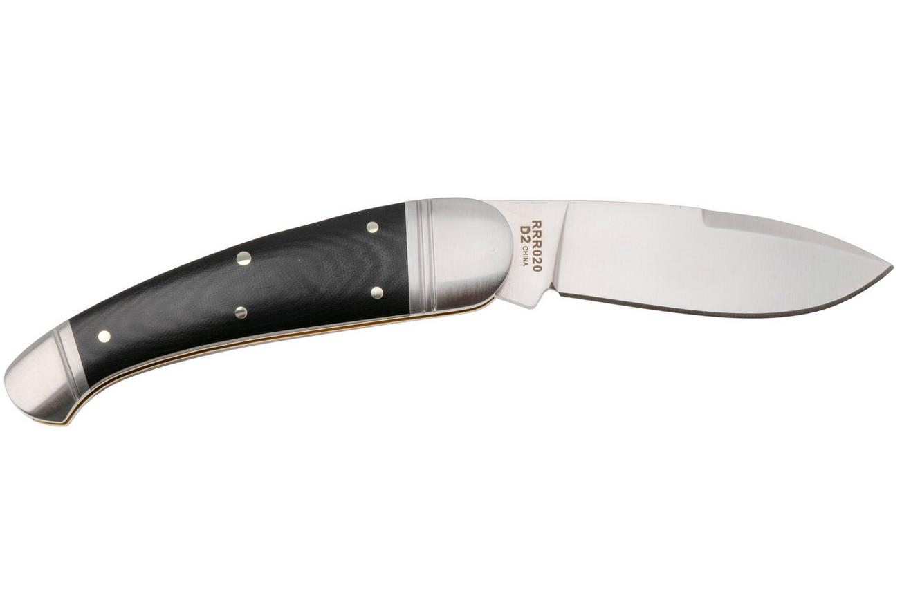 Rough Ryder Reserve Panthera RRR020, D2, Black Micarta, slipjoint zakmes