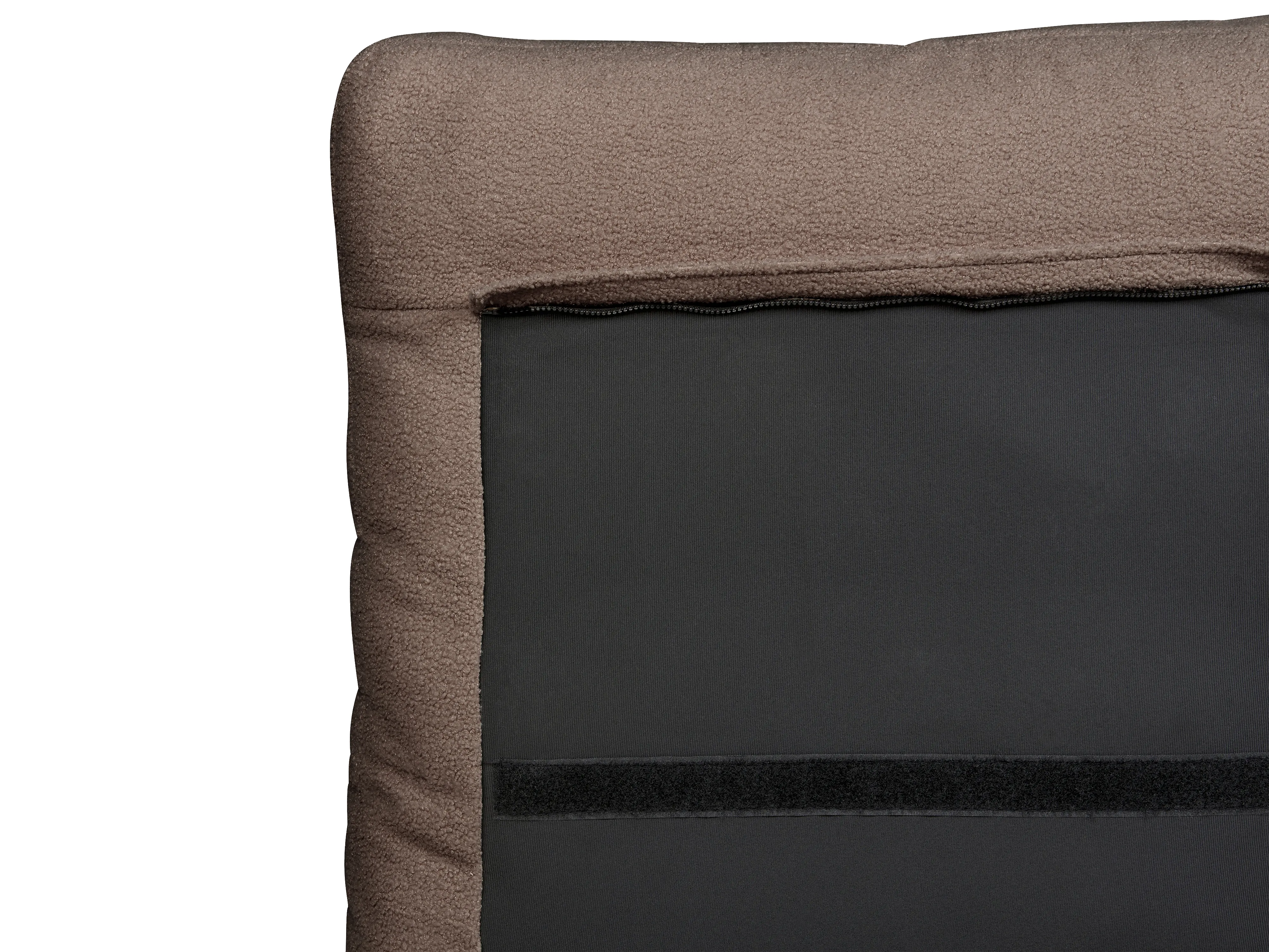 Bed Bouclé MELLE 180 x 200 cm Bruin