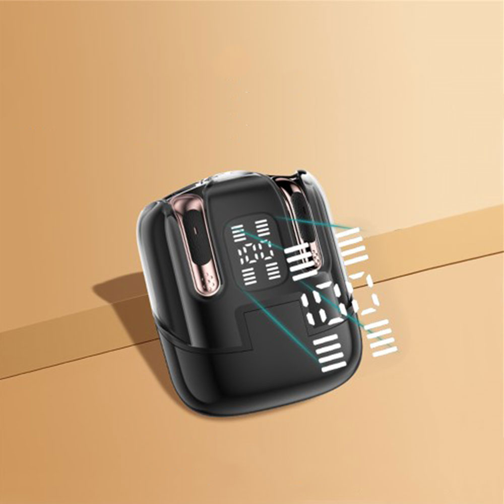 In-Ear Bluetooth 5.4 Wireless Stereo Audio Sport Kopfhörer inkl. Ladecase mit Display-Ladeanzeige (300mAh) - Weiss