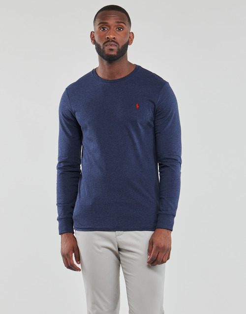Polo Ralph Lauren - K224SC08-LSCNCMSLM5-LONG SLEEVE-T-SHIRT Azul / Spring / Navy / Heather