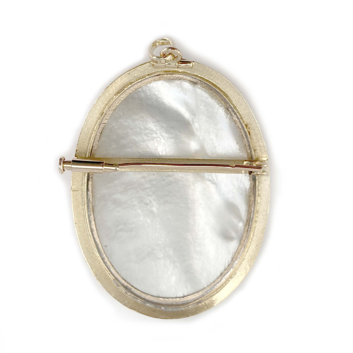 Broche d'occasion or 750 jaune nacre