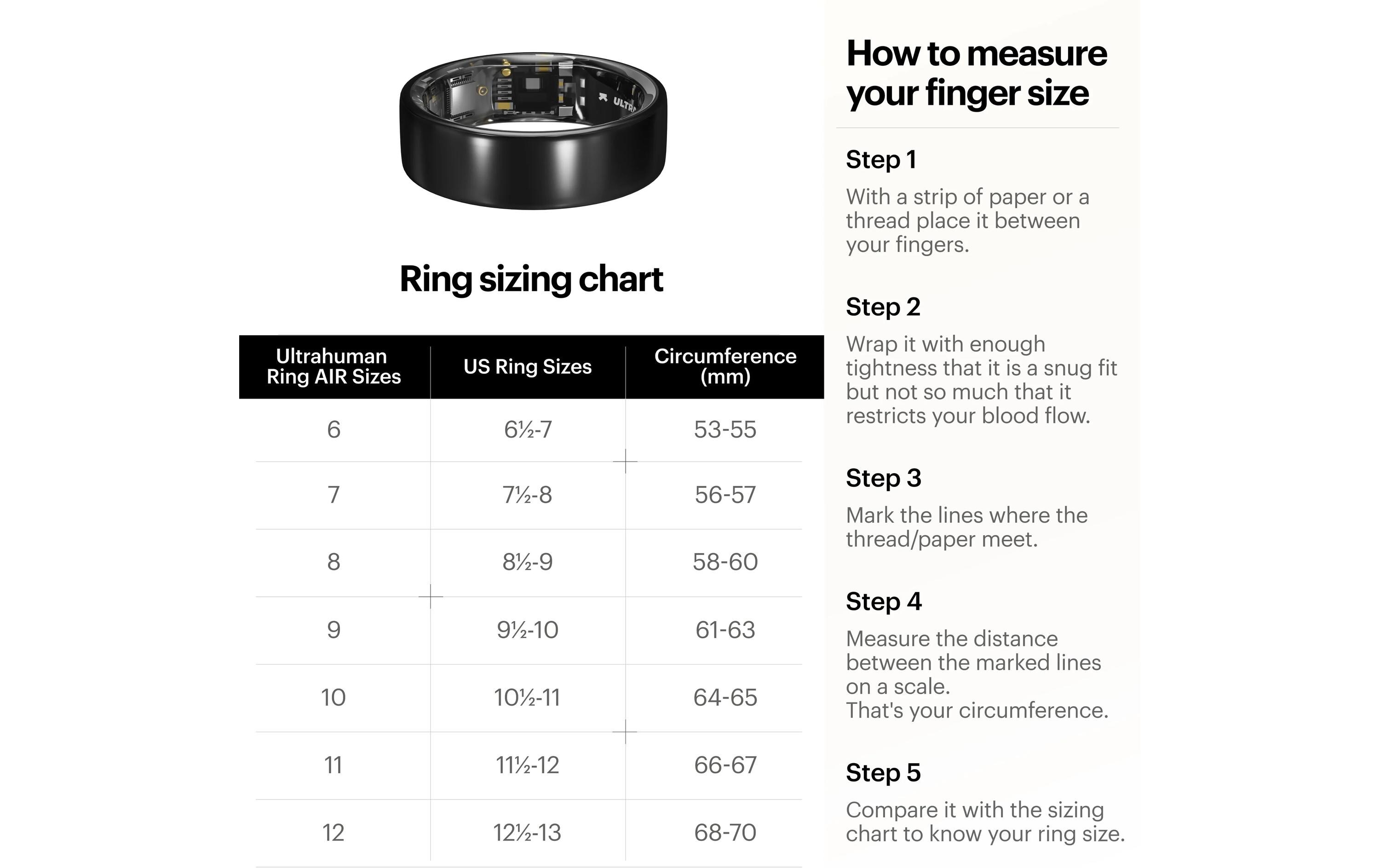 Ring AIR Grösse: 8, Silber<br>Smartring