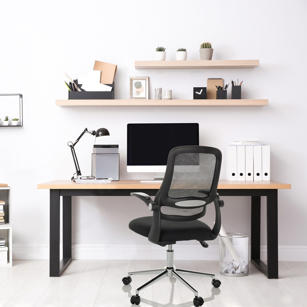 Home Office Bürostuhl MIKO B ECO Stoff/Netzstoff mit abklappbaren Armlehnen hjh OFFICE