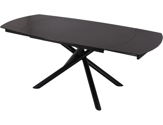 CONCEPT1 - Table Madrid marron 130-190x90x76 100% céramique