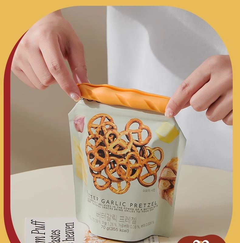 Home Flora - Bakkerij Plastic Voedselzak Clip / Houder Koelkastmagneet / Set (Diverse Ontwerpen)