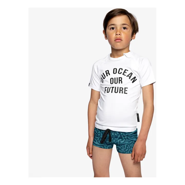 Beach & Bandits T-Shirt Anti-UV Ocean | Blanc