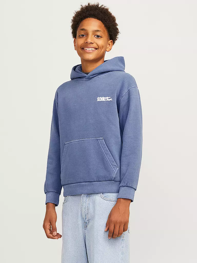 JACK & JONES Jungen Kapuzensweater - Hoodie JORVERMONT blau