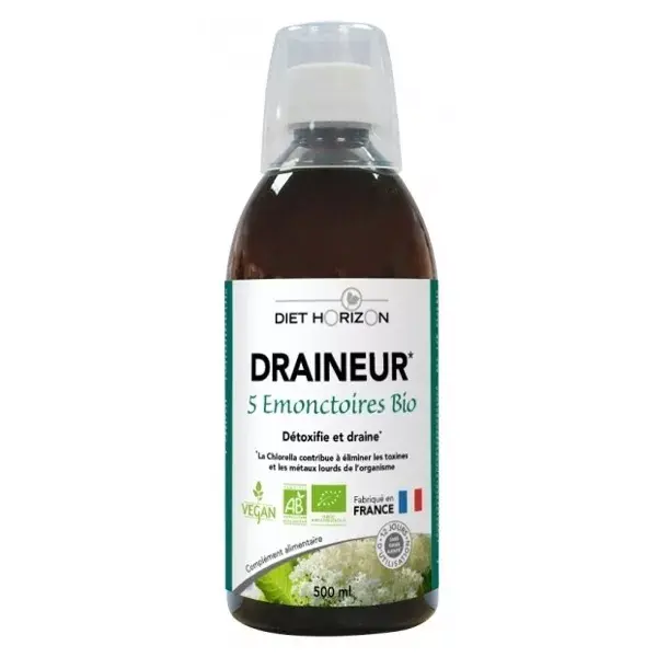 Diet Horizon Drainer 5 Emonctoires Orgânico 500ml
