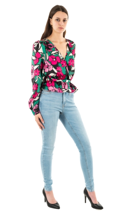 tee shirt manches longues morgan 231-onmi.f multico