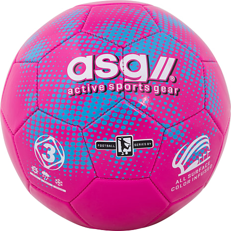 ASG fodbold str. 3 - pink/blå