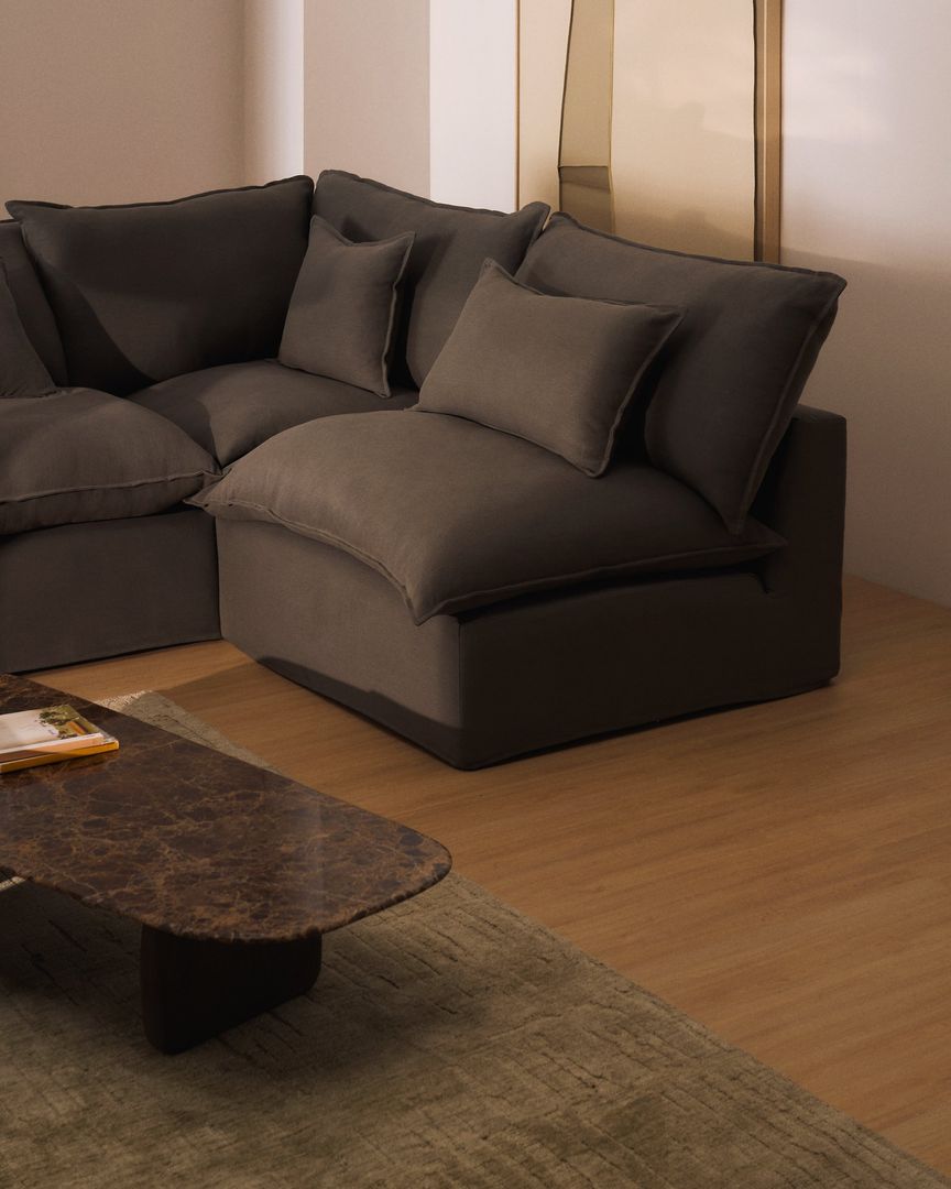 Kave Home Anarela Taupe Hoekbank