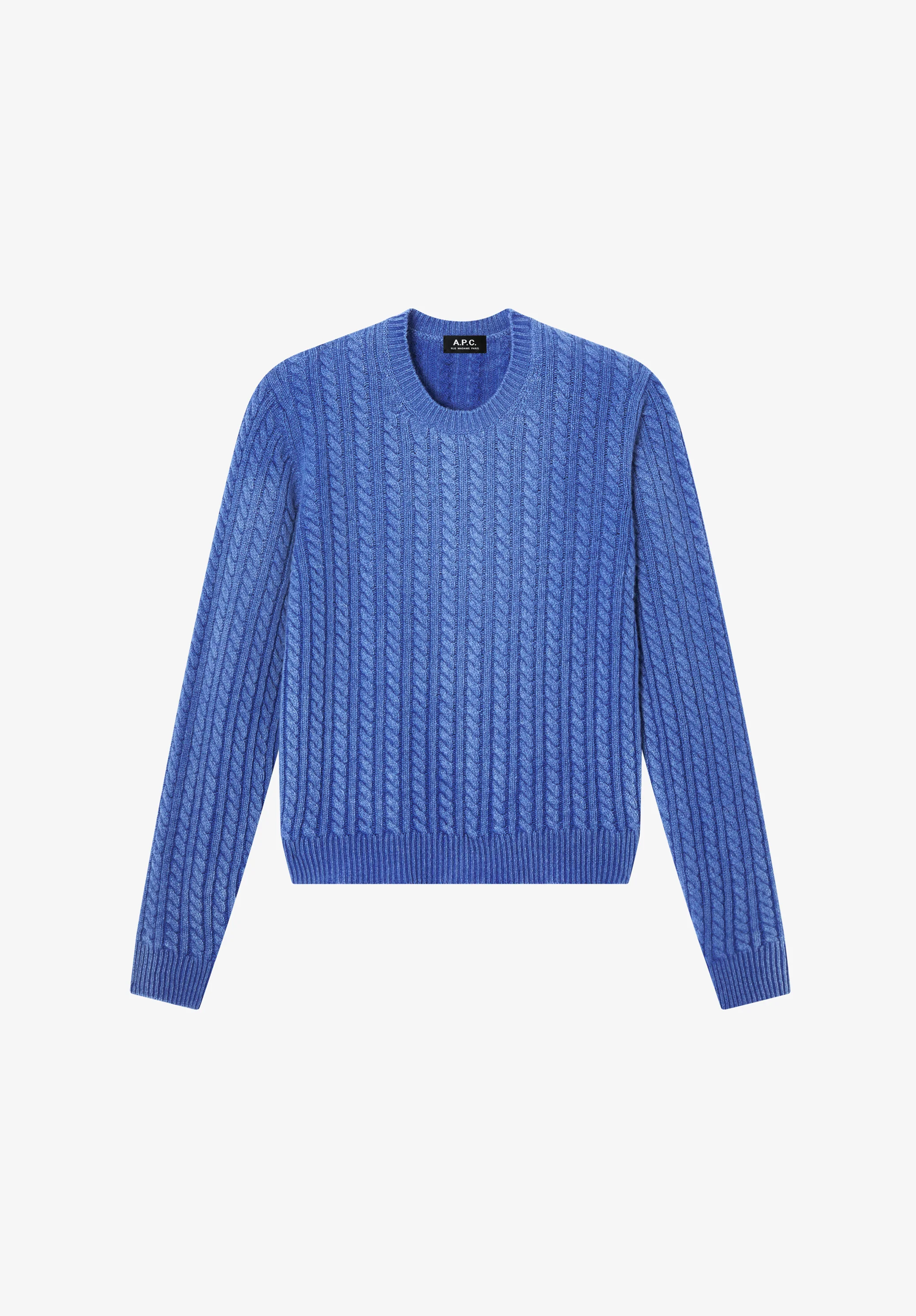 Pull torsadé bleu - Bleu