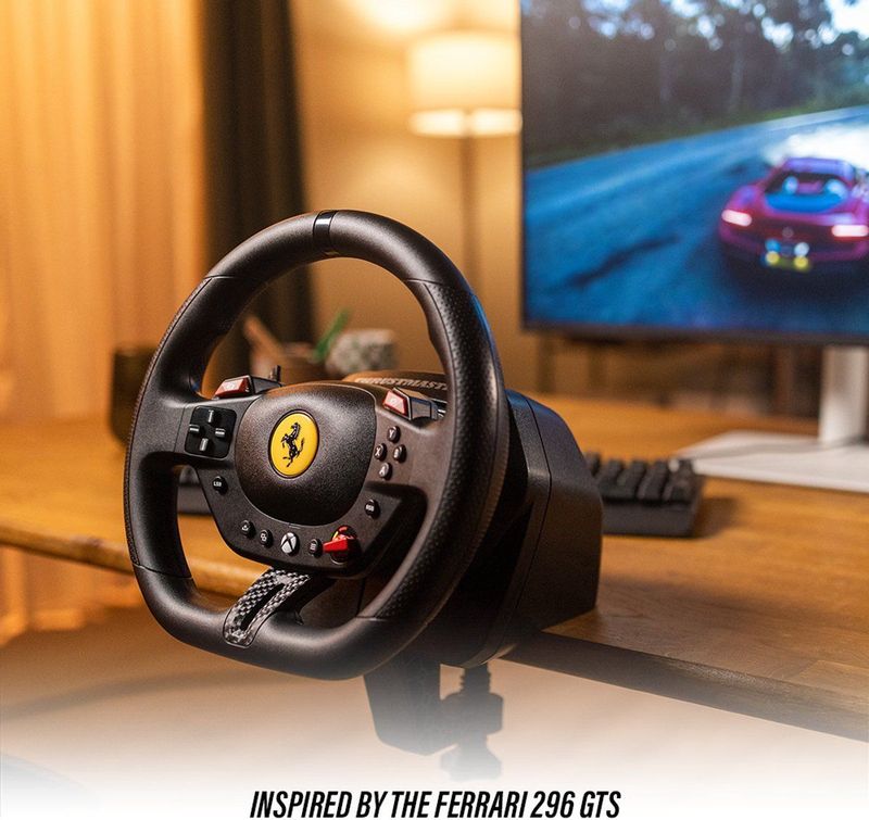 Thrustmaster T98 Ferrari 296 GTS - Controller - Zwart - Voor PC en Xbox