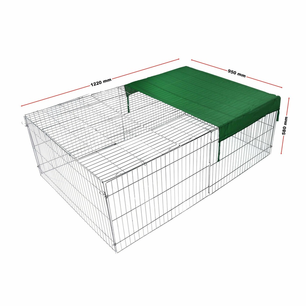 Parc enclos pour petits animaux domestiques 122 cm protection solaire